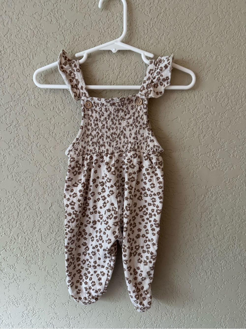 Zara Animal Print Romper with Ruffles